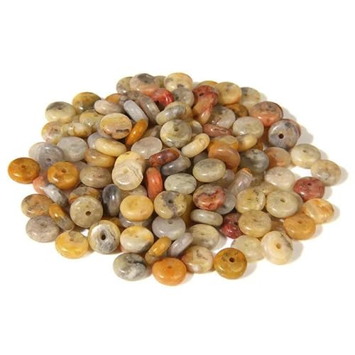 x 6 mm Naturstein-Abstandsperlen, Achate, Tigerauge, Jade, Heishi, flache Clips, lose Perlen für Schmuck, DIY, Armband, Halskette, Nr. 12, Achat, 2 x 6 mm, ca. 80 Stück x 6 mm Naturstein-Abstandsperlen, Achate, Tigerauge, Jade, Heishi, flache Clips, lose Perlen für Schmuck, DIY, Armband, Halskette, Nr. 12, Achat, 2 x 6 mm, ca. 80 Stück von TBSKUY