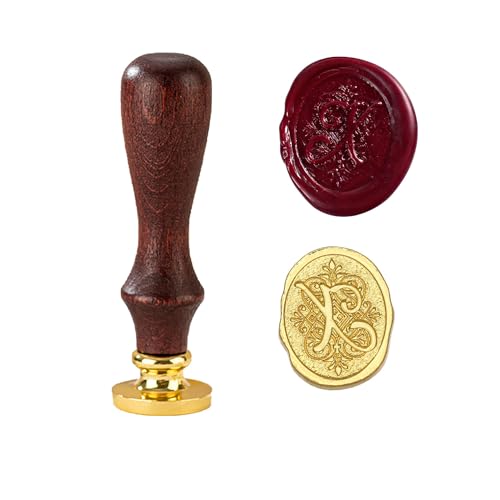 TBXqian Initial X Wachs-Siegel-Stempel, Vintage Letter Seal Wachs-Siegel-Stempel mit abnehmbarem Messingkopf und Holzgriff für Party Einladungen/Geschenkpapier/Umschläge/Weihnachten Thanksgiving TBXqian Initial X Wachs-Siegel-Stempel, Vintage Letter Seal Wachs-Siegel-Stempel mit abnehmbarem Messingkopf und Holzgriff für Party Einladungen/Geschenkpapier/Umschläge/Weihnachten Thanksgiving von TBXqian