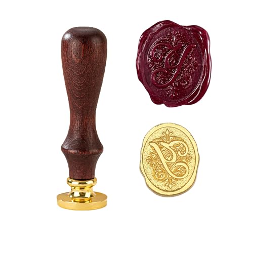 TBXqian Initial Y Wachs-Siegel-Stempel, Vintage Letter Seal Wachs-Siegel-Stempel mit abnehmbarem Messingkopf und Holzgriff für Party Einladungen/Geschenkpapier/Umschläge/Weihnachten Thanksgiving TBXqian Initial Y Wachs-Siegel-Stempel, Vintage Letter Seal Wachs-Siegel-Stempel mit abnehmbarem Messingkopf und Holzgriff für Party Einladungen/Geschenkpapier/Umschläge/Weihnachten Thanksgiving von TBXqian