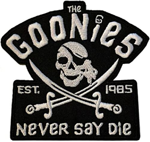 Goonie Classic Movie Never Say Die bestickter Aufnäher zum Aufbügeln, 8,9 cm hoch Goonie Classic Movie Never Say Die bestickter Aufnäher zum Aufbügeln, 8,9 cm hoch von TCB Creations