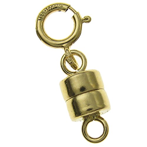 14 Karat Gold gefüllter 4 mm Magnetverschluss Konverter für Halsketten/Armbänder mit 5 mm Federringverschluss von TCC Sourcing