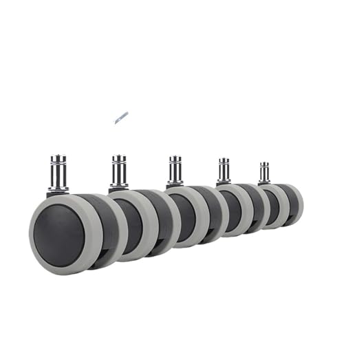 TCHWLGXS Universal-Bürostuhlräder M11 50/60 mm tragbar PU TPU Lenkrolle glatt drehen stumm Rollen Möbelbeschläge(50mm (5PCS)) von TCHWLGXS
