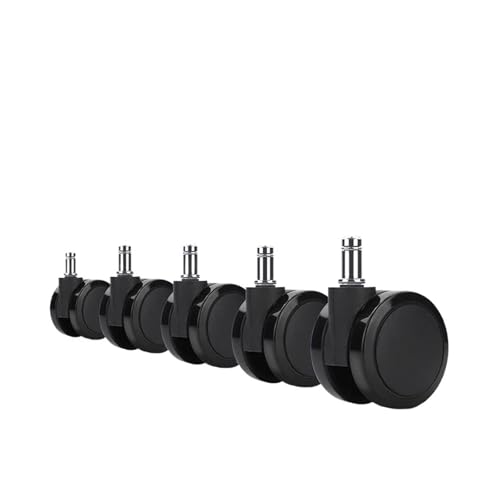 TCHWLGXS Universal-Bürostuhlräder M11 50/60 mm tragbar PU TPU Lenkrolle glatt drehen stumm Rollen Möbelbeschläge(60mm (5PCS)) von TCHWLGXS