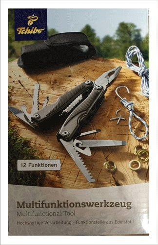 TCM Multifunktionswerkzeug Werkzeugset Werkzeug Set Multitool Camping Outdoor Jagd von TCM