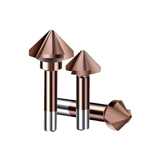 1PC 90 Degree M35 Cobalt Chamfer Countersink Drill Bit 3 Flutes Deburring Reaming Chamfering Cutter 6.3 mm von TCYNNQVD