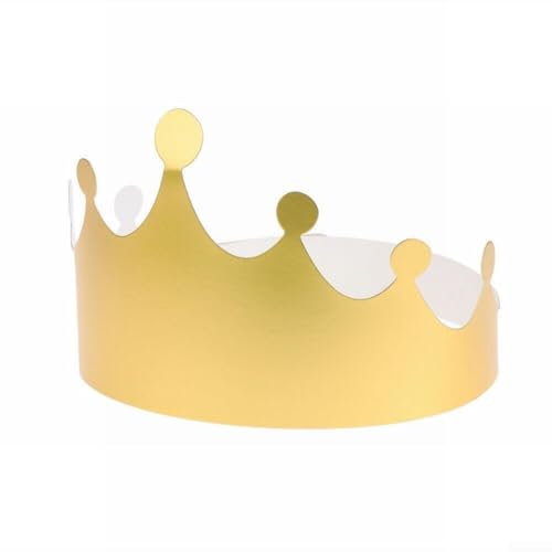 Papierkrone, Partyhüte, Gold, 12 Stück, Feier, Kopfbedeckung, Zubehör für Geburtstag, Hochzeit, Brautparty, Babyparty, Motto-Party, Kostüm, Abschlussfeier, Event, dekorativer Kopfschmuck, 19,5 x 19,5 Papierkrone, Partyhüte, Gold, 12 Stück, Feier, Kopfbedeckung, Zubehör für Geburtstag, Hochzeit, Brautparty, Babyparty, Motto-Party, Kostüm, Abschlussfeier, Event, dekorativer Kopfschmuck, 19,5 x 19,5 von TDCuizent