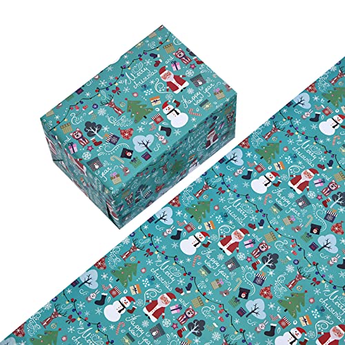 TDEOK 1PC DIY Männer Frauen Kinder Weihnachten Geschenkpapier Urlaub Geschenke Verpackung LKW Plaid Schneeflocke Grüner Weihnachten Design Schneeflocke Auto Weihnachtsgeschenkpapier (e-G, One Size) von TDEOK