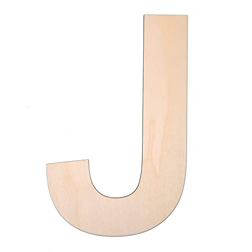 30,5 cm Holzbuchstabe J, 0,6 cm dicker, großer, unlackierter Holzbuchstabe für Bastelarbeiten, Heimwanddekoration 30,5 cm Holzbuchstabe J, 0,6 cm dicker, großer, unlackierter Holzbuchstabe für Bastelarbeiten, Heimwanddekoration von TDOCK