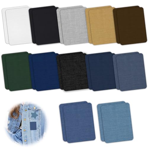 Flicken zum Aufbügeln, 24 Stück Patches zum aufbügeln,Jeans Bügelflicken Aufbügelflicken,Reparatur Patches Kleidung für Jeans Kleidung Lochreparatur und Dekoration (12.5×9.5CM) Flicken zum Aufbügeln, 24 Stück Patches zum aufbügeln,Jeans Bügelflicken Aufbügelflicken,Reparatur Patches Kleidung für Jeans Kleidung Lochreparatur und Dekoration (12.5×9.5CM) von TDUNSYA