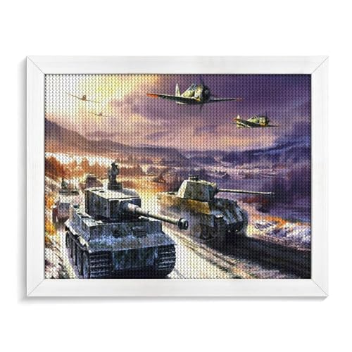 ,Panzer und Flugzeuge,DIY 5D Diamond Painting Set by Number, a Full Set of Painting Tools, Crystal Rhinestone Cross Stitch Decoration30x40cm/11.81x15.74 ,Panzer und Flugzeuge,DIY 5D Diamond Painting Set by Number, a Full Set of Painting Tools, Crystal Rhinestone Cross Stitch Decoration30x40cm/11.81x15.74 von TDXYz