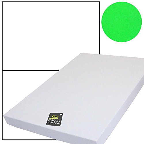 TE-Office 100 Stück farbige Haftetiketten Klebeetiketten Universal Aufkleber auf 50 Blatt DIN A4 Bogen grün matt 210x148 mm Laser Inkjet von TE-Office