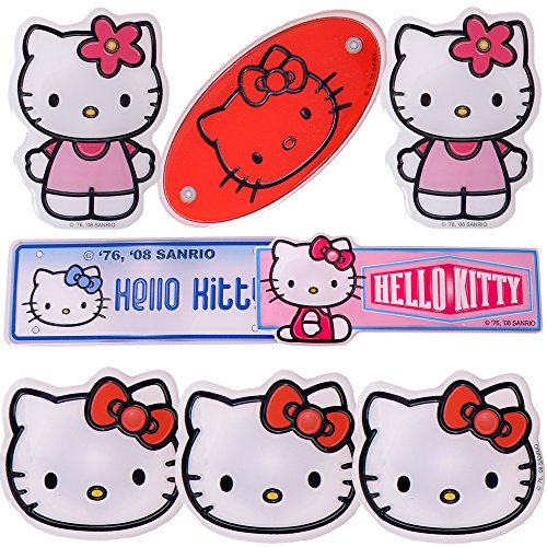 8 Stück Sanrio Hello Kitty 3D Effekt Aufkleber Sticker Set Scrapbook Kindersticker Mädchen Haftetiketten von TE-Trend