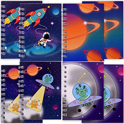 TE-Trend 8 Stück Space Weltraum Notizblock Kinder Spiralblock Schreibblock Mitgebsel Gastgeschenk Jungen 38 Blatt 75x104mm DIN A7 Mehrfarbig TE-Trend 8 Stück Space Weltraum Notizblock Kinder Spiralblock Schreibblock Mitgebsel Gastgeschenk Jungen 38 Blatt 75x104mm DIN A7 Mehrfarbig von TE-Trend