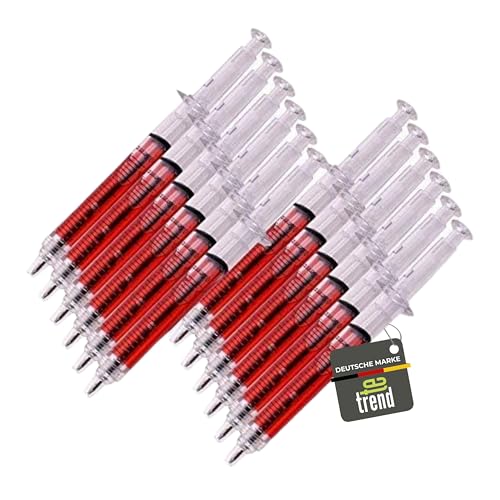 TE-Trend Spritzen-Kugelschreiber 12er Set - origineller Spritzen-Stift für Spaß & Alltag - Kugelschreiber in Spritzenform - witzige Kuli Spritze als ideales Zubehör für Partys & Events - Geschenk TE-Trend Spritzen-Kugelschreiber 12er Set - origineller Spritzen-Stift für Spaß & Alltag - Kugelschreiber in Spritzenform - witzige Kuli Spritze als ideales Zubehör für Partys & Events - Geschenk von TE-Trend