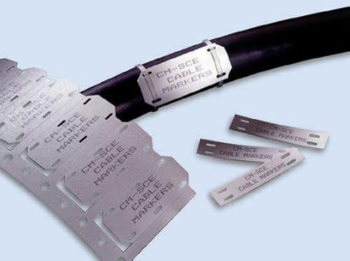 TE Connectivity CM-SCE Kabeletiketten H. 6.4mm B. 50.8mm 250 auf Weiß Polyolefin, Packung a 250 Stück von TE