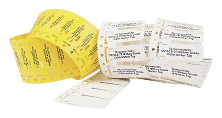 TE Connectivity CM-SCE-TP Kabeletiketten H. 12.7mm B. 50.8mm 250 auf Gelb Strahlenvernetztes Polyolefin, Packung a 250 Stück TE Connectivity CM-SCE-TP Kabeletiketten H. 12.7mm B. 50.8mm 250 auf Gelb Strahlenvernetztes Polyolefin, Packung a 250 Stück von TE