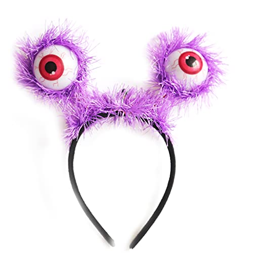 TEBI Stylisches LED-Haarband, leuchtende gruselige Augen, Fledermäuse, LED für Stirnbänder, Halloween, Party-Requisiten, Cosplay, Dekoration, LED-Stirnbänder von TEBI