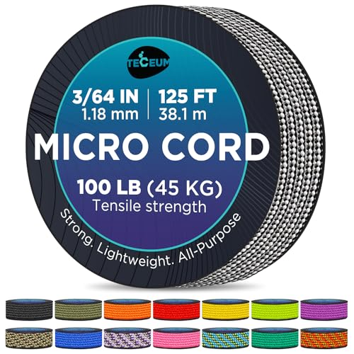 TECEUM Micro Paracord – Urbanes Tarnmuster – 1.18 mm x 38 m– Micro Utility Cord – Dünnes geflochtenes Paracord-Seil aus Nylon und Polyester – Ersatzschnur für Windspiele – Reißfeste Survival-Schnur TECEUM Micro Paracord – Urbanes Tarnmuster – 1.18 mm x 38 m– Micro Utility Cord – Dünnes geflochtenes Paracord-Seil aus Nylon und Polyester – Ersatzschnur für Windspiele – Reißfeste Survival-Schnur von TECEUM