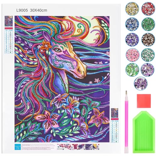 TECHEEL Diamant Painting Pferde Kinder 5D Diamond Painting Kinder Pferde Teenager Mädchen 30x40cm 5D DIY Diamantmaler-Set,Pferdes Diamond Painting Geschenke für 8 9 10 11 12 Jährige Mädchen Teenager TECHEEL Diamant Painting Pferde Kinder 5D Diamond Painting Kinder Pferde Teenager Mädchen 30x40cm 5D DIY Diamantmaler-Set,Pferdes Diamond Painting Geschenke für 8 9 10 11 12 Jährige Mädchen Teenager von TECHEEL