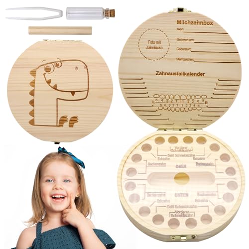 TECHEEL Milchzahndose Holz,Zahndose Milchzähne für Mädchen & Jungen Milchzähne Box,Zahnbox für Milchzähne Zahnbox aus Holz Zahndose Aufbewahrungsbox für Vorschulkind Zähne TECHEEL Milchzahndose Holz,Zahndose Milchzähne für Mädchen & Jungen Milchzähne Box,Zahnbox für Milchzähne Zahnbox aus Holz Zahndose Aufbewahrungsbox für Vorschulkind Zähne von TECHEEL