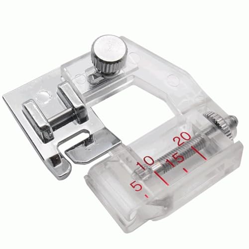 TECHZOCO Nähfuß für Schrägband, Lebend- und Snap-On-Saum, verstellbarer Schrägbandfuß, verstellbar von 5 mm bis 20 mm, Snap-On-Typ. TECHZOCO Nähfuß für Schrägband, Lebend- und Snap-On-Saum, verstellbarer Schrägbandfuß, verstellbar von 5 mm bis 20 mm, Snap-On-Typ. von TECHZOCO
