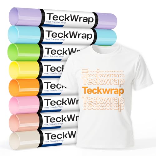 TECKWRAP Pastell zum Aufbügeln, Vinyl, Boho, Wärmetransfer-Vinyl-Pastell, 30,5 x 92 cm, 8 Rollen, Pastell-HTV für T-Shirts, Kleidung und Stoffe, einfach zu schneiden und zu übertragen TECKWRAP Pastell zum Aufbügeln, Vinyl, Boho, Wärmetransfer-Vinyl-Pastell, 30,5 x 92 cm, 8 Rollen, Pastell-HTV für T-Shirts, Kleidung und Stoffe, einfach zu schneiden und zu übertragen von TECKWRAP