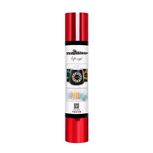 TECKWRAP Permanentes Chrom-Vinyl für Cricut, 30,5 cm x 1,5 m, selbstklebendes Vinyl für Cricut und Silhouette Cameo, für Tassen, Fenster, Heimdekoration und andere DIY-Projekte TECKWRAP Permanentes Chrom-Vinyl für Cricut, 30,5 cm x 1,5 m, selbstklebendes Vinyl für Cricut und Silhouette Cameo, für Tassen, Fenster, Heimdekoration und andere DIY-Projekte von TECKWRAP