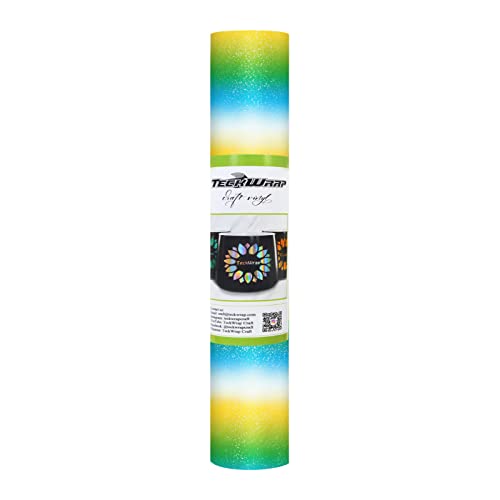 TECKWRAP Rainbow Glitter Vinyl Shimmer Vinyl-Klebeband, 0,3 x 1,5 m, Aurora-Grün TECKWRAP Rainbow Glitter Vinyl Shimmer Vinyl-Klebeband, 0,3 x 1,5 m, Aurora-Grün von TECKWRAP