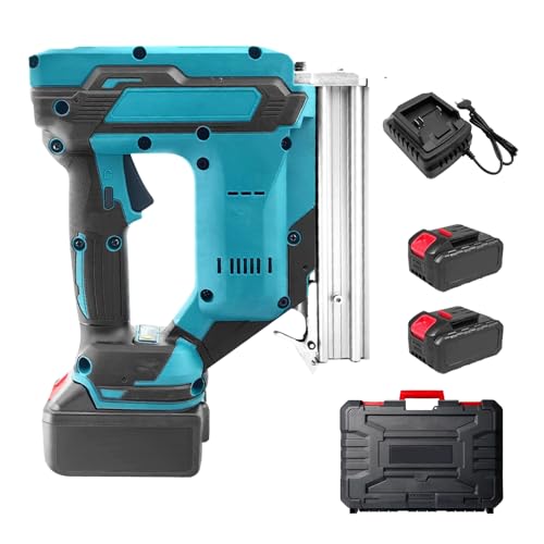 TECKZOON Upgrade kabellose Akku Nägelpistole Nailer, 900W 80 Nägel/Min kompatibel mit Makita 21V akku, mit 2x21V Akkus & Ladegerät, Doppelschutz, Ideal für Holzverarbeitung & Heimwerk TECKZOON Upgrade kabellose Akku Nägelpistole Nailer, 900W 80 Nägel/Min kompatibel mit Makita 21V akku, mit 2x21V Akkus & Ladegerät, Doppelschutz, Ideal für Holzverarbeitung & Heimwerk von TECKZOON