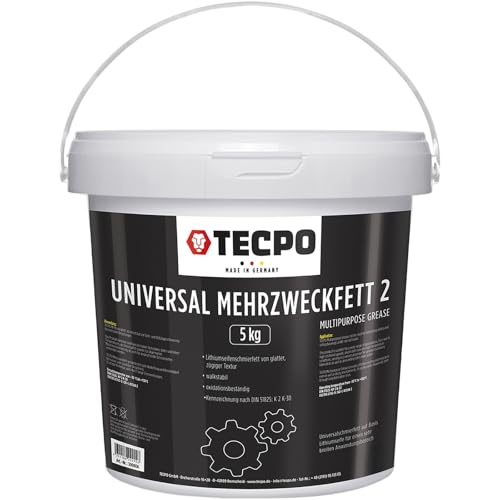 TECPO Mehrzweckfett 5 KG Eimer Schmierfett Lagerfett Universal Lithium Fett von TECPO