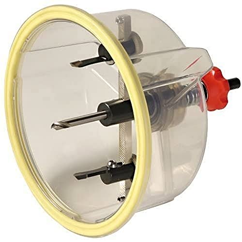 BERG BHC 205 Hartmetall Kreisschneider, Ø 40-205 mm I Stufenlos einstellbar I Inkl. Hartmetall- und Stahlmesser-set I Staubgeschütztes Arbeiten I Lieferung im Transportkoffer von TECTOOL