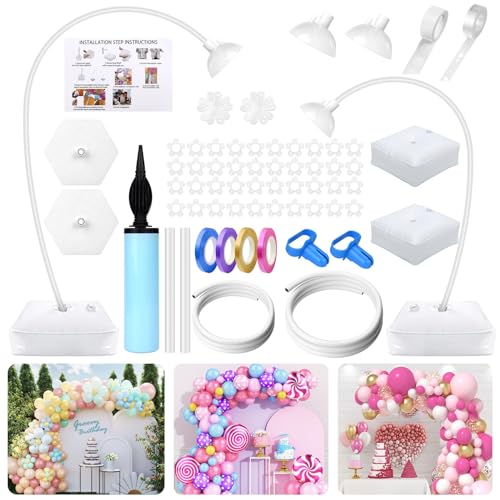 TEGOVE Ballonbogen-Set,Frei biegbare Form Luftballon Bogen mit unabhängiger Wasserfüllbasis,verstellbarer halber Ballonbogenrahmen und Säulenständer für Hochzeiten, Babypartys und Geburtstagsfeiern TEGOVE Ballonbogen-Set,Frei biegbare Form Luftballon Bogen mit unabhängiger Wasserfüllbasis,verstellbarer halber Ballonbogenrahmen und Säulenständer für Hochzeiten, Babypartys und Geburtstagsfeiern von TEGOVE