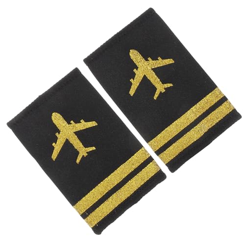 TEHAUX 1 Paar Pilot Schulterklappen Epauletten für und Professionelle Uniform Schulterriemen Cosplay und Bühnenauftritte Geeignet von TEHAUX