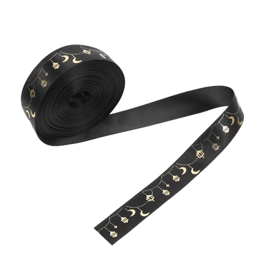 TEHAUX 1 Roll Ramadan -bänder Eid Mubarak Ribbons Moon Star Lantern Polyester Ribbons Für Eid Ramadan Islamic Muslim Party Favor TEHAUX 1 Roll Ramadan -bänder Eid Mubarak Ribbons Moon Star Lantern Polyester Ribbons Für Eid Ramadan Islamic Muslim Party Favor von TEHAUX