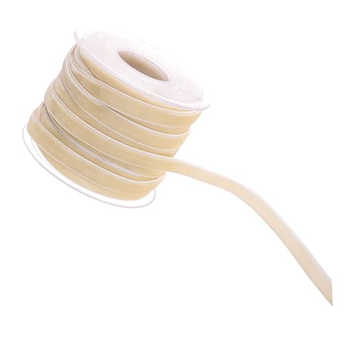TEHAUX 1 Rolle 20 Samtgürtel Band Zum Verpacken Handwerk Dekorationen Seide Farbig Verpackung Weißes Band Dünn Stoff Party Geschenkband Beige von TEHAUX