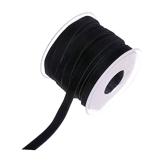 TEHAUX 1 Rolle 20 Samtgürtel Hochzeit weißes Band Bänder für Handwerk Stoff dünn Band zum Verpacken Bandumwicklung Sackleinenband geschenkband Geschenkverpackungsband Schwarz TEHAUX 1 Rolle 20 Samtgürtel Hochzeit weißes Band Bänder für Handwerk Stoff dünn Band zum Verpacken Bandumwicklung Sackleinenband geschenkband Geschenkverpackungsband Schwarz von TEHAUX