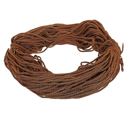 TEHAUX 1 Rolle Abschluss-Ehrenseil geflochtene Ehrenkordel mit Quasten Abschlussanzug Dekoration Quasten-Ehrenkordel für den Abschluss Kordel Quaste Dekoration Polyester Coffee von TEHAUX