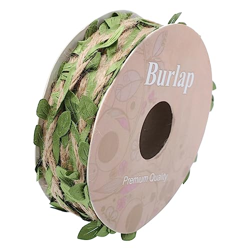 TEHAUX 1 Rolle Bindfädendekorationen Blätter Seil Band aus Juteblättern DIY Seil fallen Verpackung Blattgirlande manuelle DIY-Seildekoration Blatttrimmbandzubehör Plastik TEHAUX 1 Rolle Bindfädendekorationen Blätter Seil Band aus Juteblättern DIY Seil fallen Verpackung Blattgirlande manuelle DIY-Seildekoration Blatttrimmbandzubehör Plastik von TEHAUX