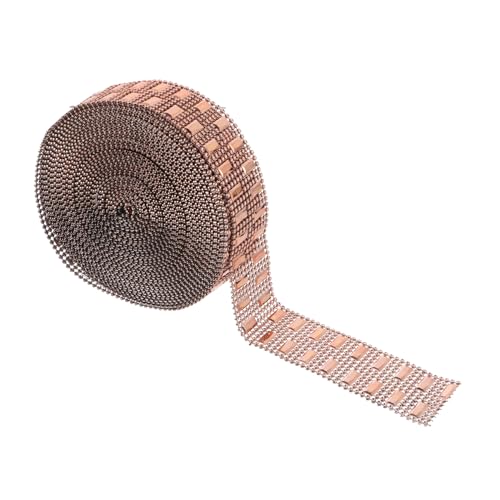 TEHAUX 1 Rolle DIY zubehör Hochzeitstorte Diamantband Strassbänder Band zum Verpacken Bling-Wickelband 8-reihiges Strassband 8-reihiges Rautenband Plastik Golden TEHAUX 1 Rolle DIY zubehör Hochzeitstorte Diamantband Strassbänder Band zum Verpacken Bling-Wickelband 8-reihiges Strassband 8-reihiges Rautenband Plastik Golden von TEHAUX