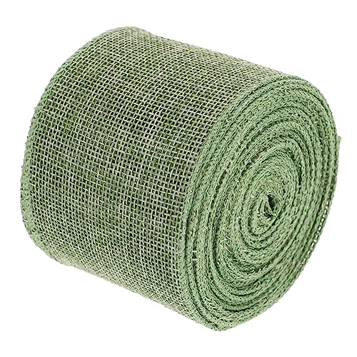 TEHAUX 1 Rolle Gurtbandimitat Aus Leinen Party Rustikal Garnband Sackleinen Schleife Bastelbandbündel Nähen Farbig Dekorationen Hochzeit Basteln Für Künstlich Geflochten Green Polyester TEHAUX 1 Rolle Gurtbandimitat Aus Leinen Party Rustikal Garnband Sackleinen Schleife Bastelbandbündel Nähen Farbig Dekorationen Hochzeit Basteln Für Künstlich Geflochten Green Polyester von TEHAUX