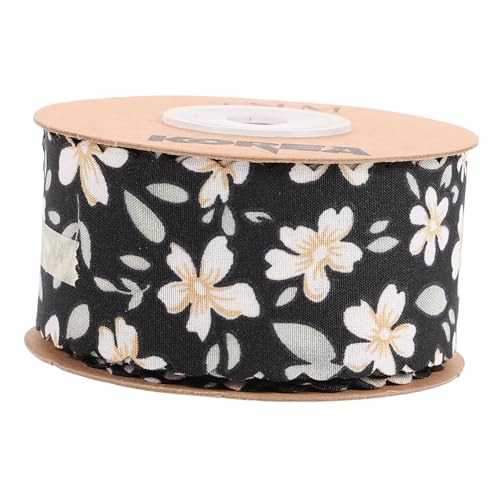 TEHAUX 1 Rolle Kleines Blumenband Wickeln Buntes Band Schleife Dekoration Blumen- Geschenkband Paketband Für Den Täglichen Gebrauch Schneidbares Bastelband Diy Liefert Polyester Black TEHAUX 1 Rolle Kleines Blumenband Wickeln Buntes Band Schleife Dekoration Blumen- Geschenkband Paketband Für Den Täglichen Gebrauch Schneidbares Bastelband Diy Liefert Polyester Black von TEHAUX