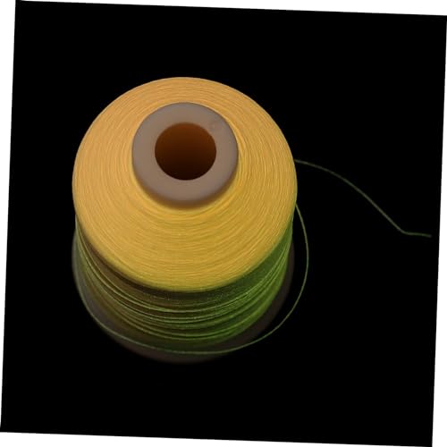 TEHAUX 1 Rolle Leuchtendes Stickgarn Gelber Faden Elastisch Zum Nähen Stickgarne Nähgarneinfädler Metallische Bindfäden Kits Nähmaschine Goldener Faden Nadeln Polyester Rosa von TEHAUX