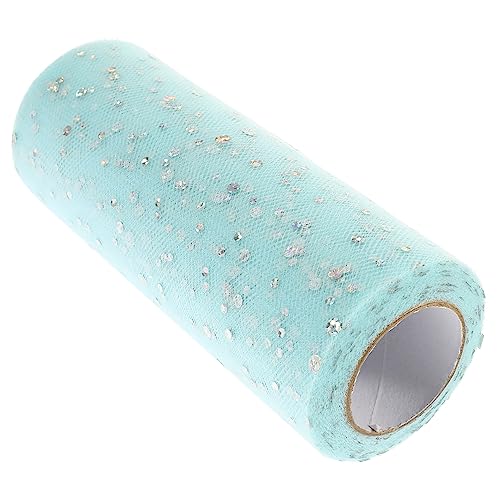 TEHAUX 1 Rolle Pailletten Tüllrolle Netz Zum Nähen Buntes Bastelband Blaues Dekoratives Geschenkband Stoffband Zum Basteln Hochzeitsdekor Organzaband DIY Bastel Tüll Polyester TEHAUX 1 Rolle Pailletten Tüllrolle Netz Zum Nähen Buntes Bastelband Blaues Dekoratives Geschenkband Stoffband Zum Basteln Hochzeitsdekor Organzaband DIY Bastel Tüll Polyester von TEHAUX