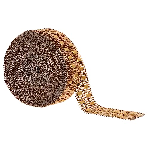 TEHAUX 1 Rolle Reihiges Strassband Funkelndes Bling Dekorationsband für DIY Projekte Yards Gold für Hochzeiten Partys und Kreative Bastelarbeiten TEHAUX 1 Rolle Reihiges Strassband Funkelndes Bling Dekorationsband für DIY Projekte Yards Gold für Hochzeiten Partys und Kreative Bastelarbeiten von TEHAUX
