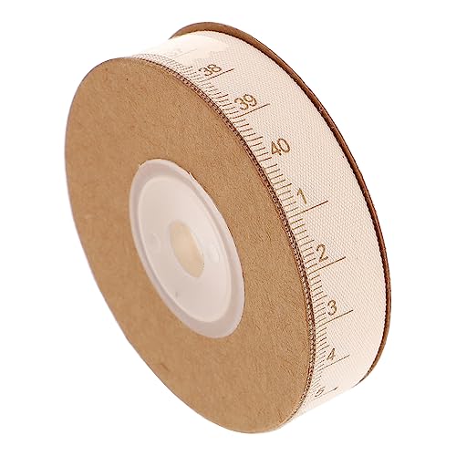 TEHAUX 1 Rolle Schleife Baumwollfabrik Sackleinenband Einladung Geschenkband Geburtstag seidenband ribbon blumenschmuck geschenksband craft Band für DIY Zuhause Satinband Baumwolle Beige von TEHAUX