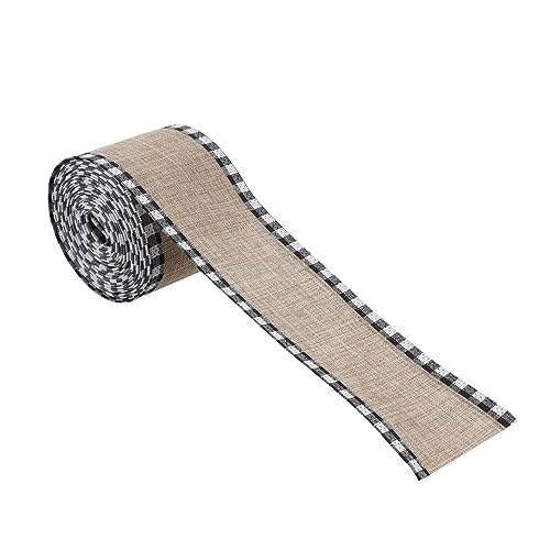 TEHAUX 1 Rolle Schleife Verdrahtetes Band Urlaubsband Band Zum Verpacken Wickeln Weihnachtsband Weihnachtssatinband Dekorativ Dekorationen Durchsichtiges Chiffonband Black Polyester TEHAUX 1 Rolle Schleife Verdrahtetes Band Urlaubsband Band Zum Verpacken Wickeln Weihnachtsband Weihnachtssatinband Dekorativ Dekorationen Durchsichtiges Chiffonband Black Polyester von TEHAUX