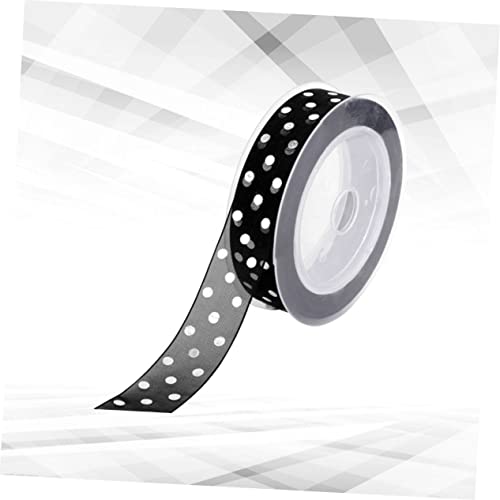 TEHAUX 1 Rolle Schleifenband Büro Band zum Verpacken Bänder für Hochzeit Bogen seidenband ribbon geschenkpakete Lang gepunktete Verpackungsbänder Verpackungsband für Party Black TEHAUX 1 Rolle Schleifenband Büro Band zum Verpacken Bänder für Hochzeit Bogen seidenband ribbon geschenkpakete Lang gepunktete Verpackungsbänder Verpackungsband für Party Black von TEHAUX