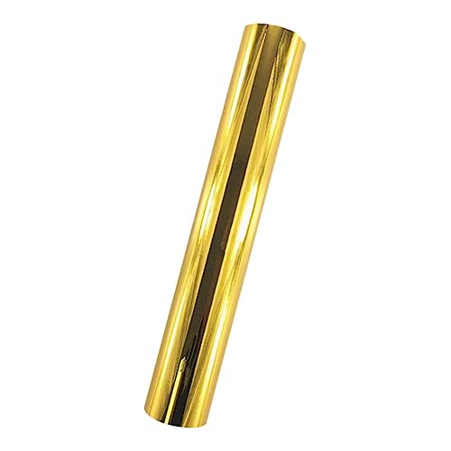TEHAUX 1 Rolle Spiegelplattierte Schriftgravur Transferfolie Schriftfolie Schriftaufkleberfolie Zum Bedrucken Galvanisierte Schriftpaste Transfervinylfolie Kleberückseite Golden TEHAUX 1 Rolle Spiegelplattierte Schriftgravur Transferfolie Schriftfolie Schriftaufkleberfolie Zum Bedrucken Galvanisierte Schriftpaste Transfervinylfolie Kleberückseite Golden von TEHAUX