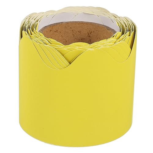 TEHAUX 1 Rolle Tafelrand Aus Dekorativem Papier Pinnwand-grenzen Wandtattoos Trimmen Klebstoff Wohnkultur Internatsschüler Pinnwand Dekorationen Retro Anzeige Yellow Beschichtetes Papier TEHAUX 1 Rolle Tafelrand Aus Dekorativem Papier Pinnwand-grenzen Wandtattoos Trimmen Klebstoff Wohnkultur Internatsschüler Pinnwand Dekorationen Retro Anzeige Yellow Beschichtetes Papier von TEHAUX