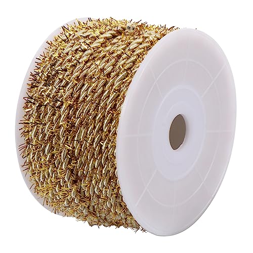 TEHAUX 1 Rolle Verpackungs Etiketten Lanyard Hängend Geschenkbänder Ein Verpackungsband Diy Schlüsselband Praktisches Schlüsselband Dekoration Hochzeit Polyester Golden TEHAUX 1 Rolle Verpackungs Etiketten Lanyard Hängend Geschenkbänder Ein Verpackungsband Diy Schlüsselband Praktisches Schlüsselband Dekoration Hochzeit Polyester Golden von TEHAUX